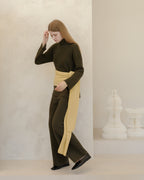 Cashmere Mix Wide-Leg Trousers