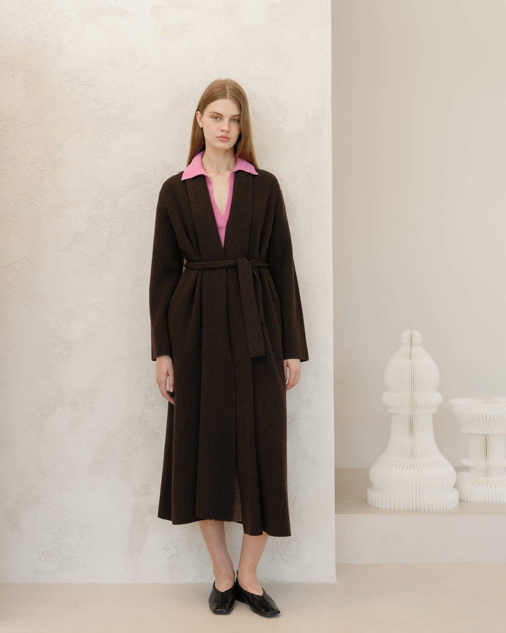 Cappotto Vestaglia in Misto Cashmere