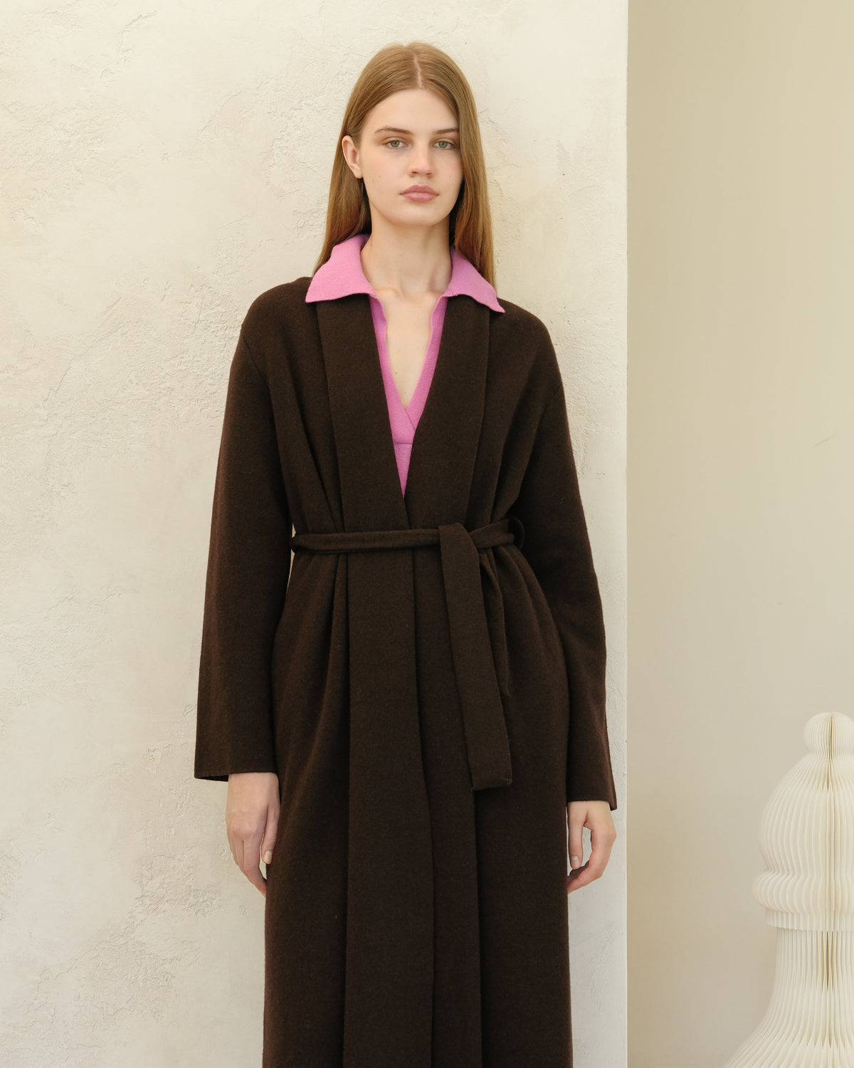 Cappotto Vestaglia in Misto Cashmere