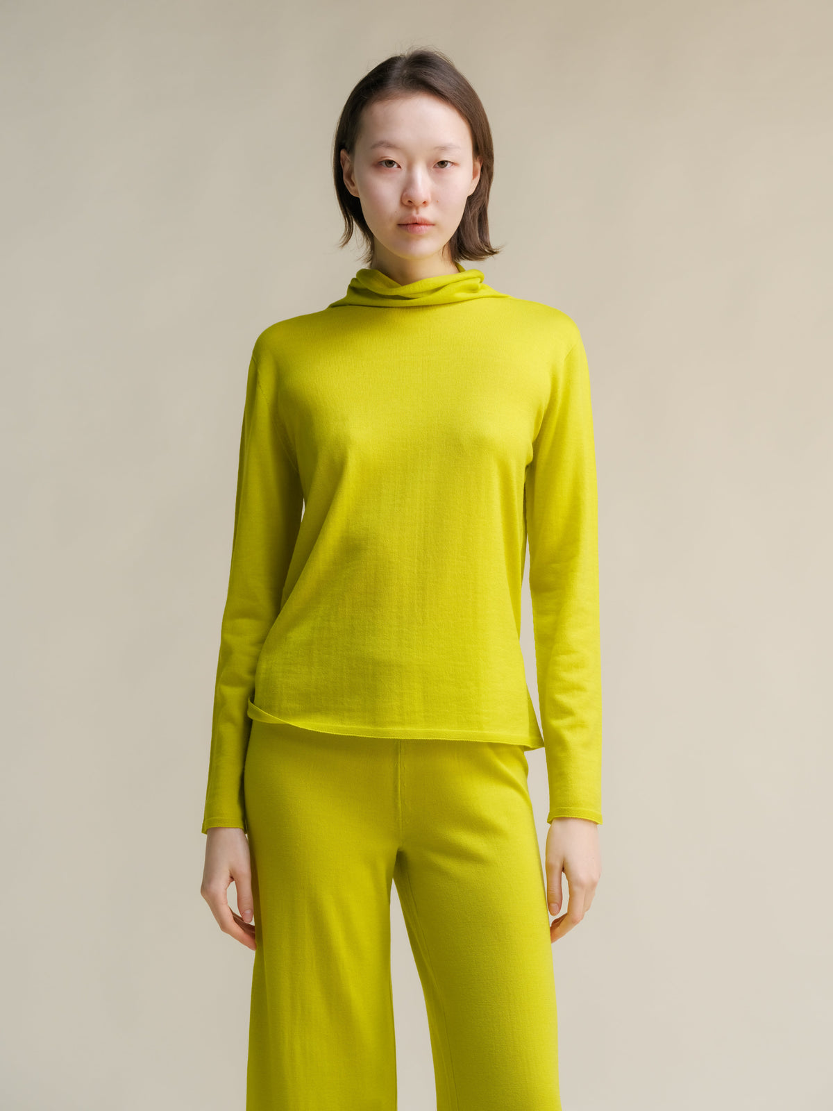 Maglia a Collo Alto in Cashwool® Merino Extrafine