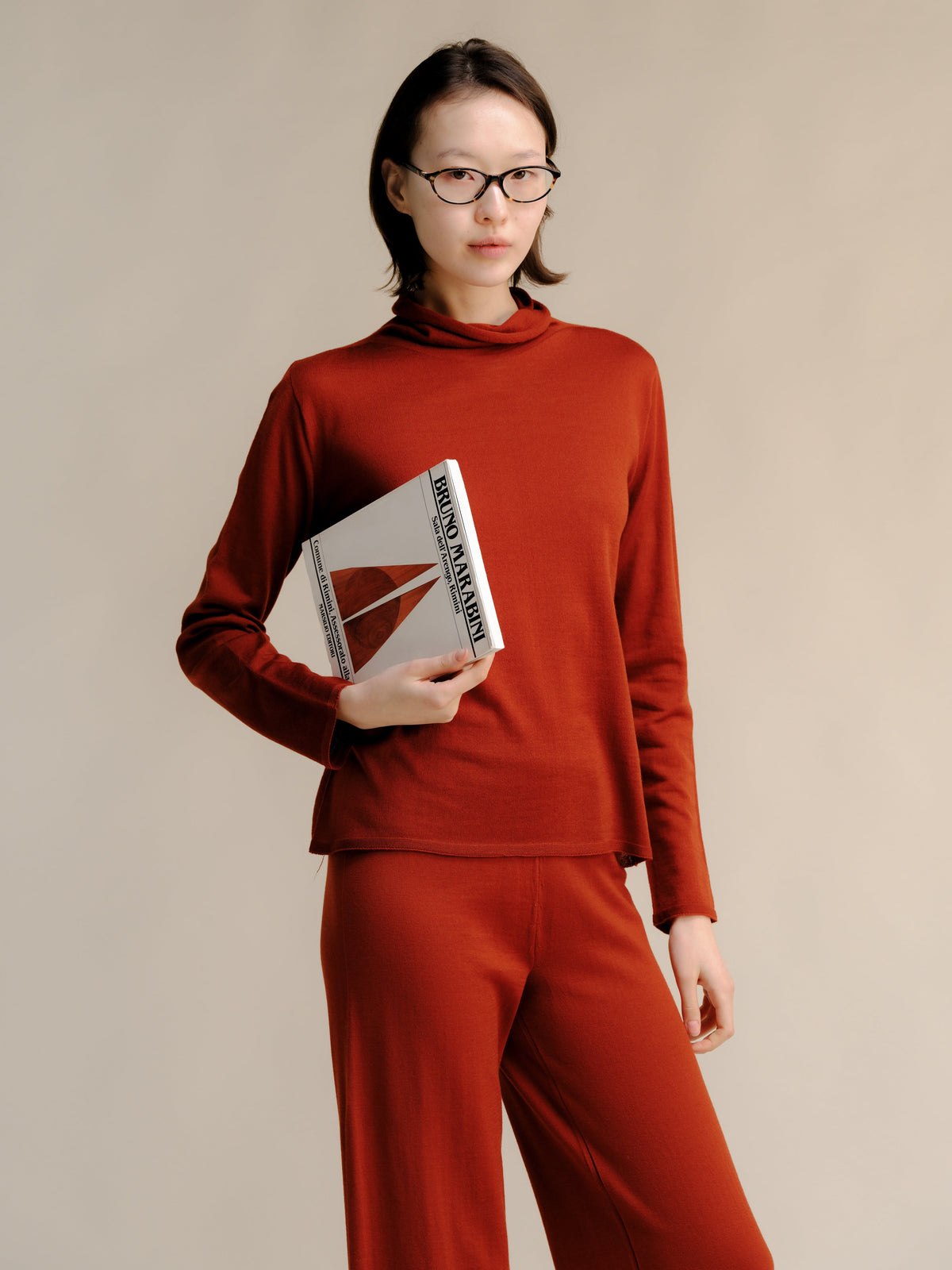 Maglia a Collo Alto in Cashwool® Merino Extrafine