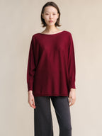 Maglia a collo alto in lana merino extra fine