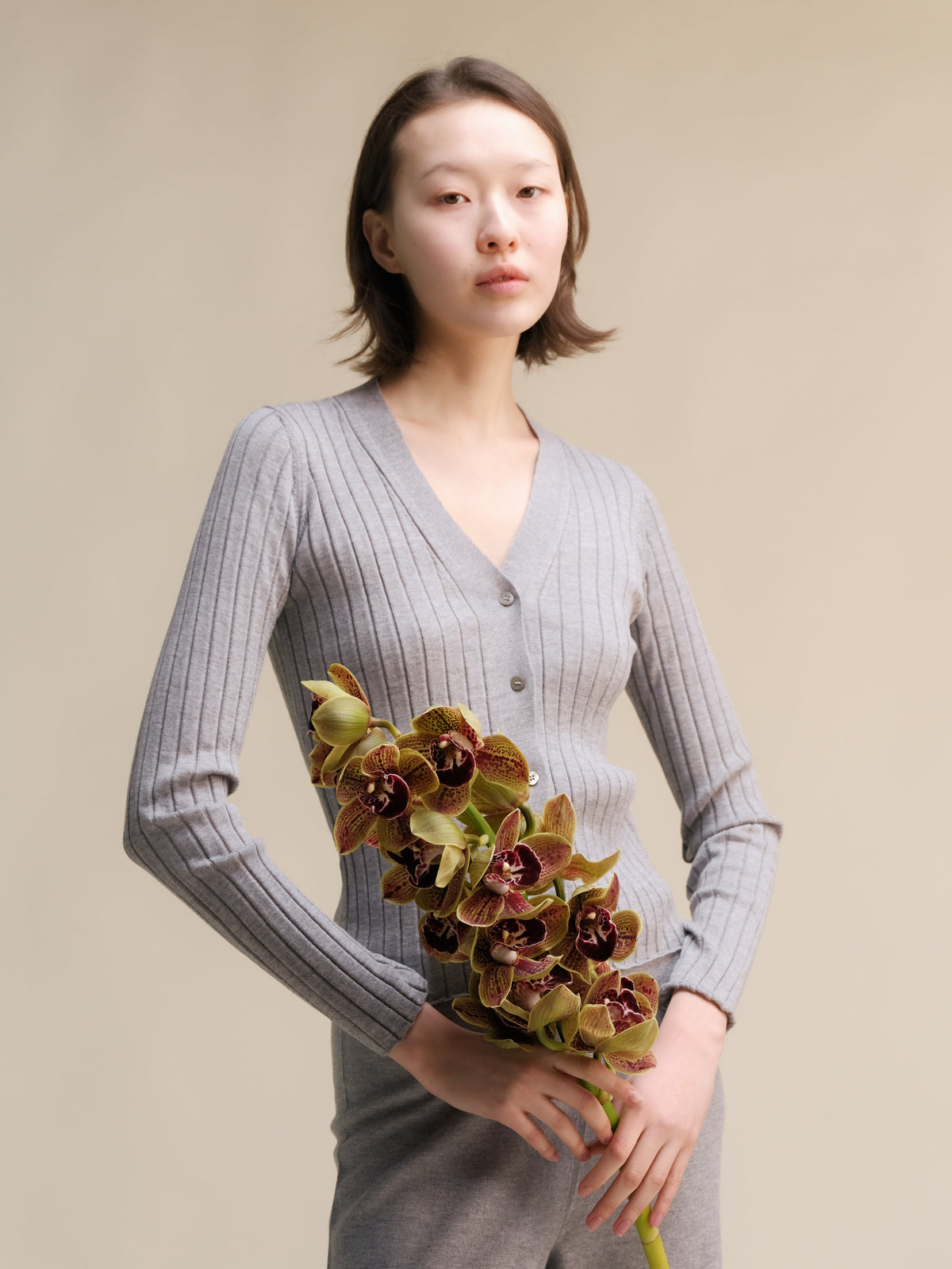 Cardigan a Costine in Merino Extra Fine