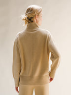 Cashmere Mix Maxi High Neck