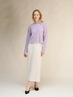 Cashmere Mix Cable Crewneck