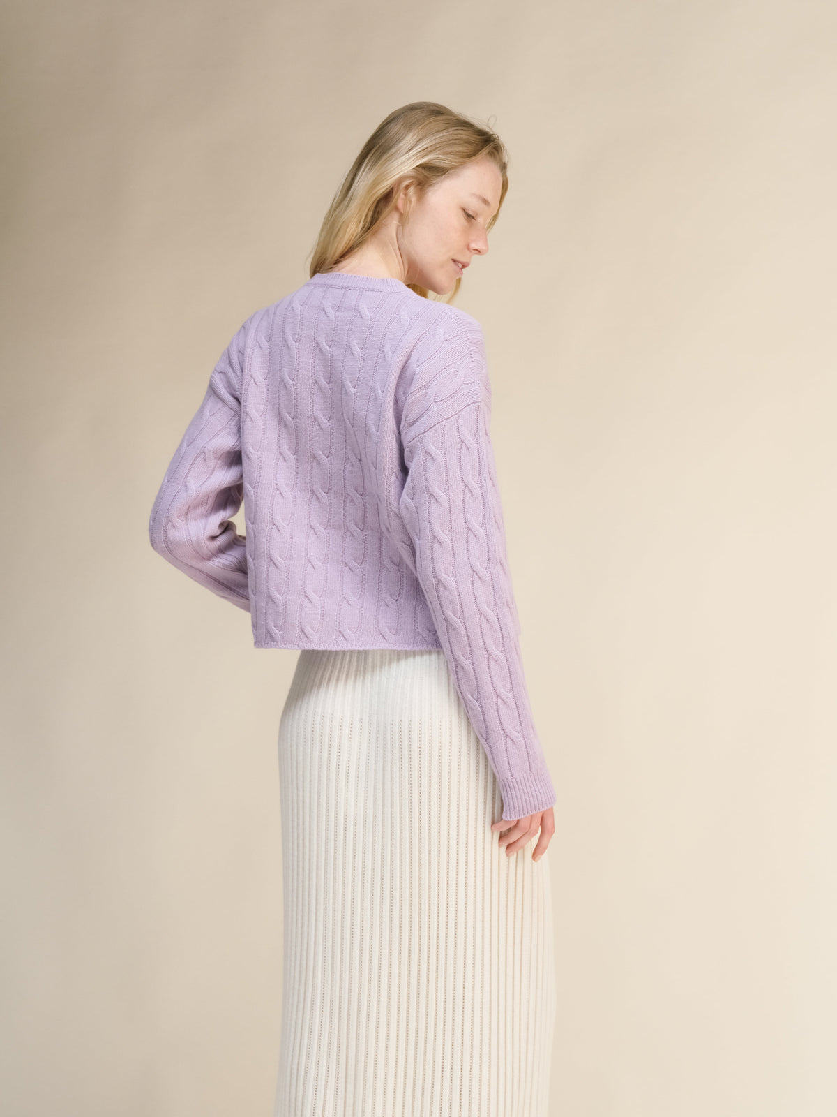 Maglia Cropped Boxy in Lana e Cashmere