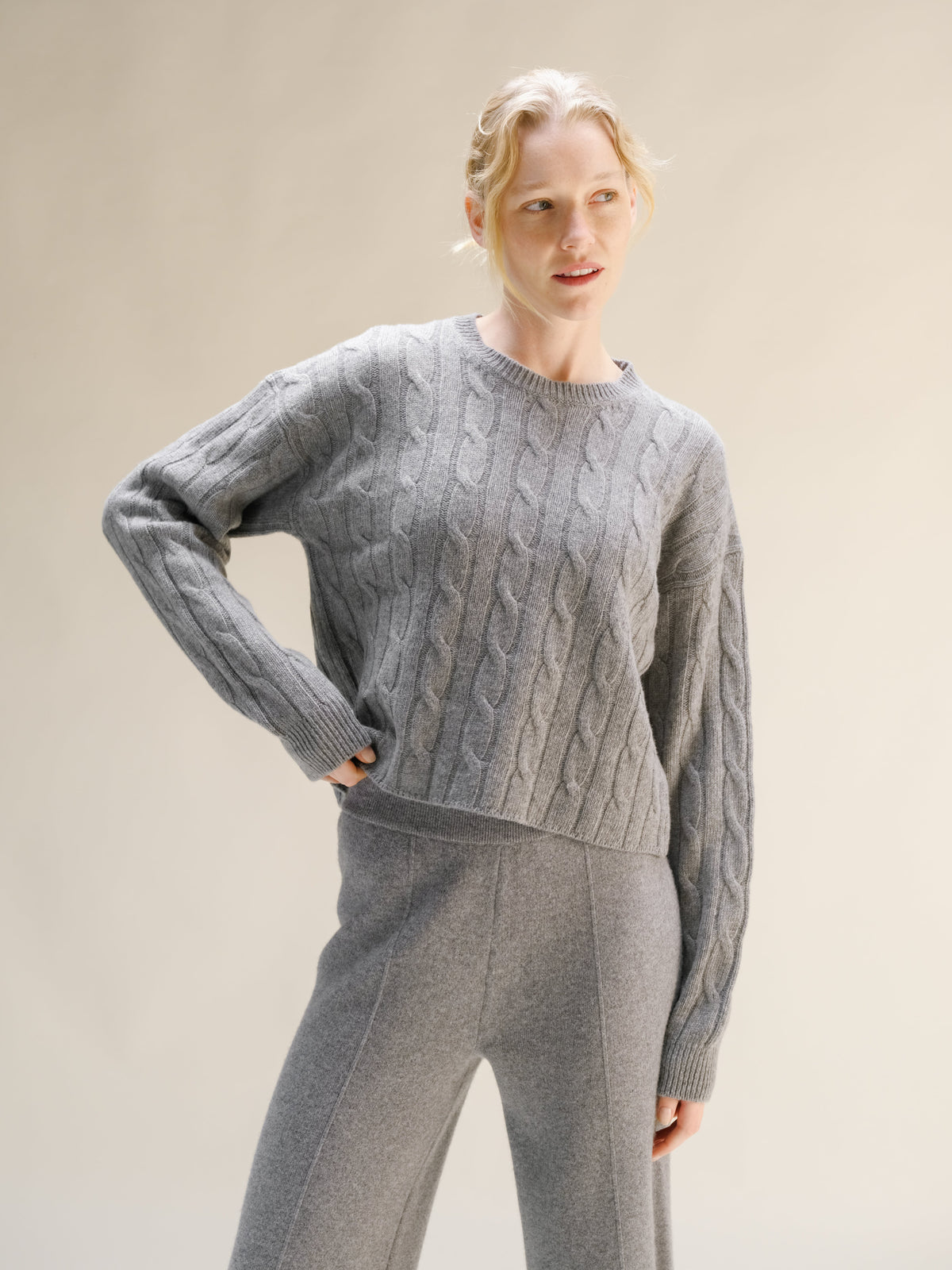 Maglia Cropped Boxy in Lana e Cashmere