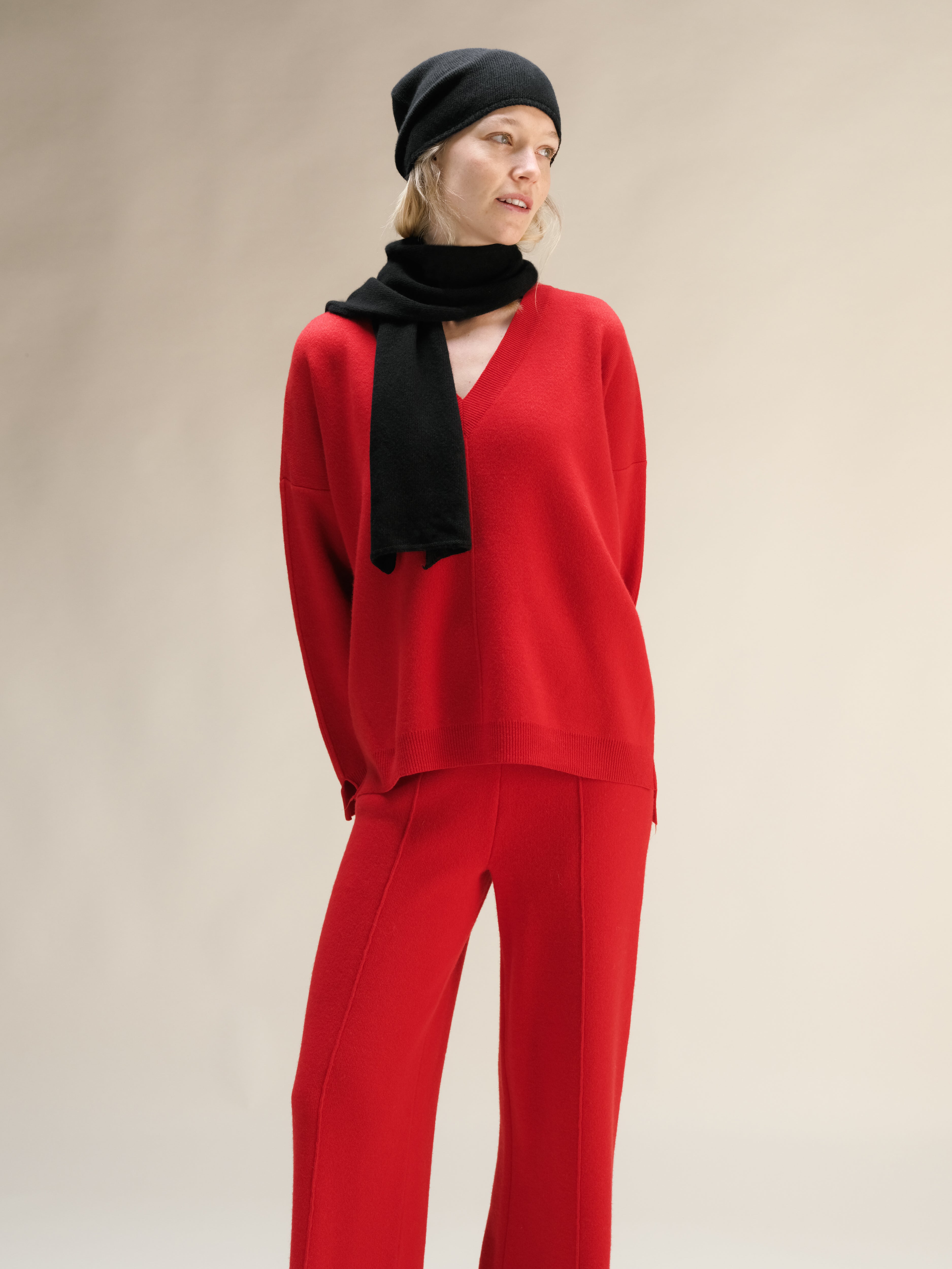 Cashmere Mix Jabot