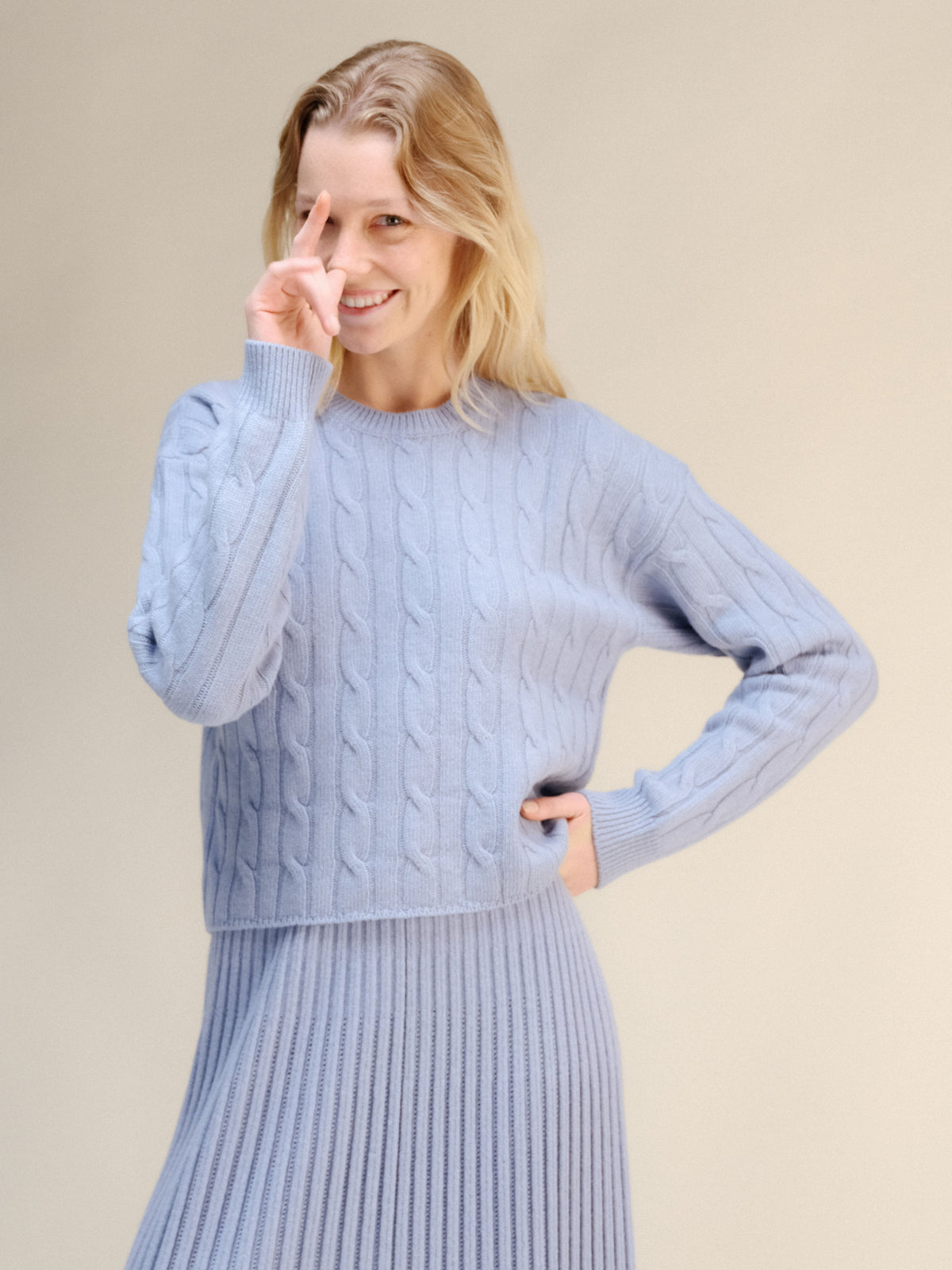 Maglia Cropped Boxy in Lana e Cashmere