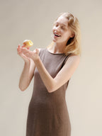 Cashmere Mix Boat Neck Dress