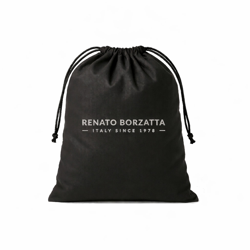 RB1034 Borsa Bowling da donna VIRGINIA in vera pelle Saffiano made in Italy.Accessori in metallo Argento Lucido.