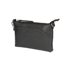 RB2003A | Genuine full-grain leather shoulder/wrist bag, dollar/light grain. Removable shoulder strap and handle. Black color. Dimensions: 22 x 14 x 2.5 cm. Packaging: Non-Woven Fabric Bag
