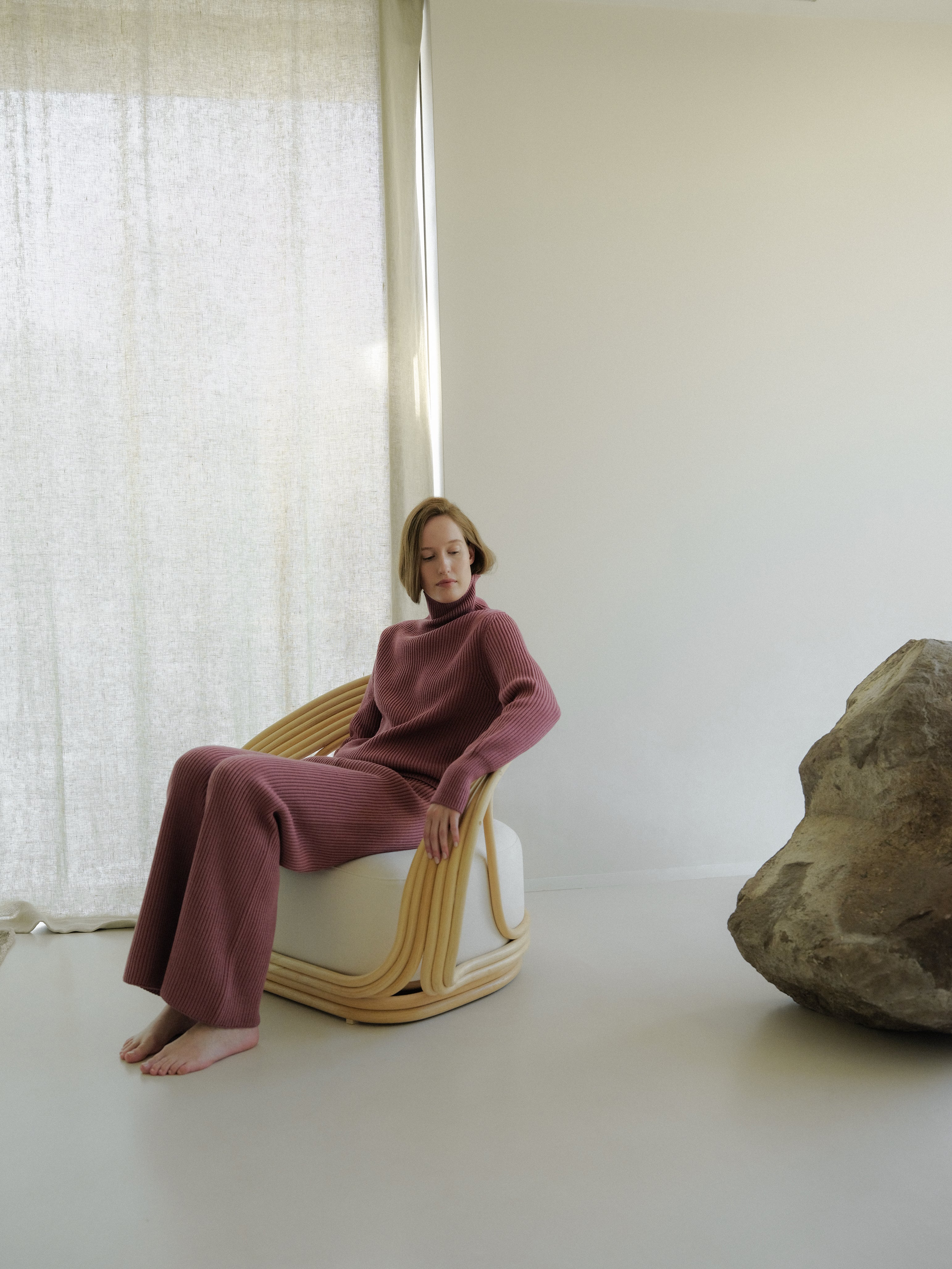 Pantaloni Lounge in Lana Merino Extrafine