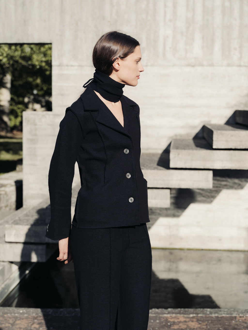 Boiled Wool "Bar" Jacket