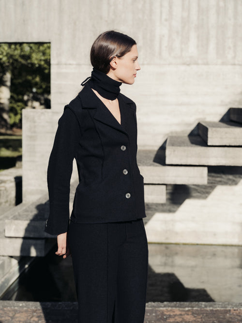 Boiled Wool "Bar" Jacket