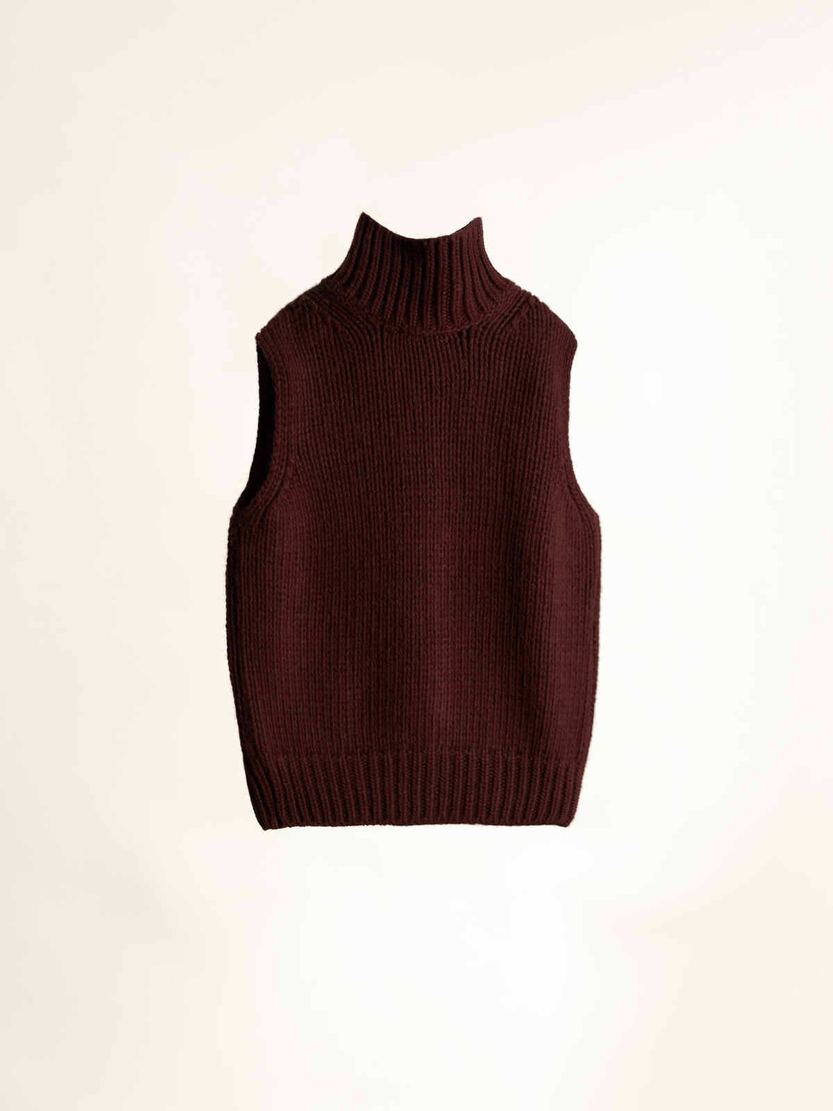 Gilet in Maglia Strutturata di Lana e Cashmere