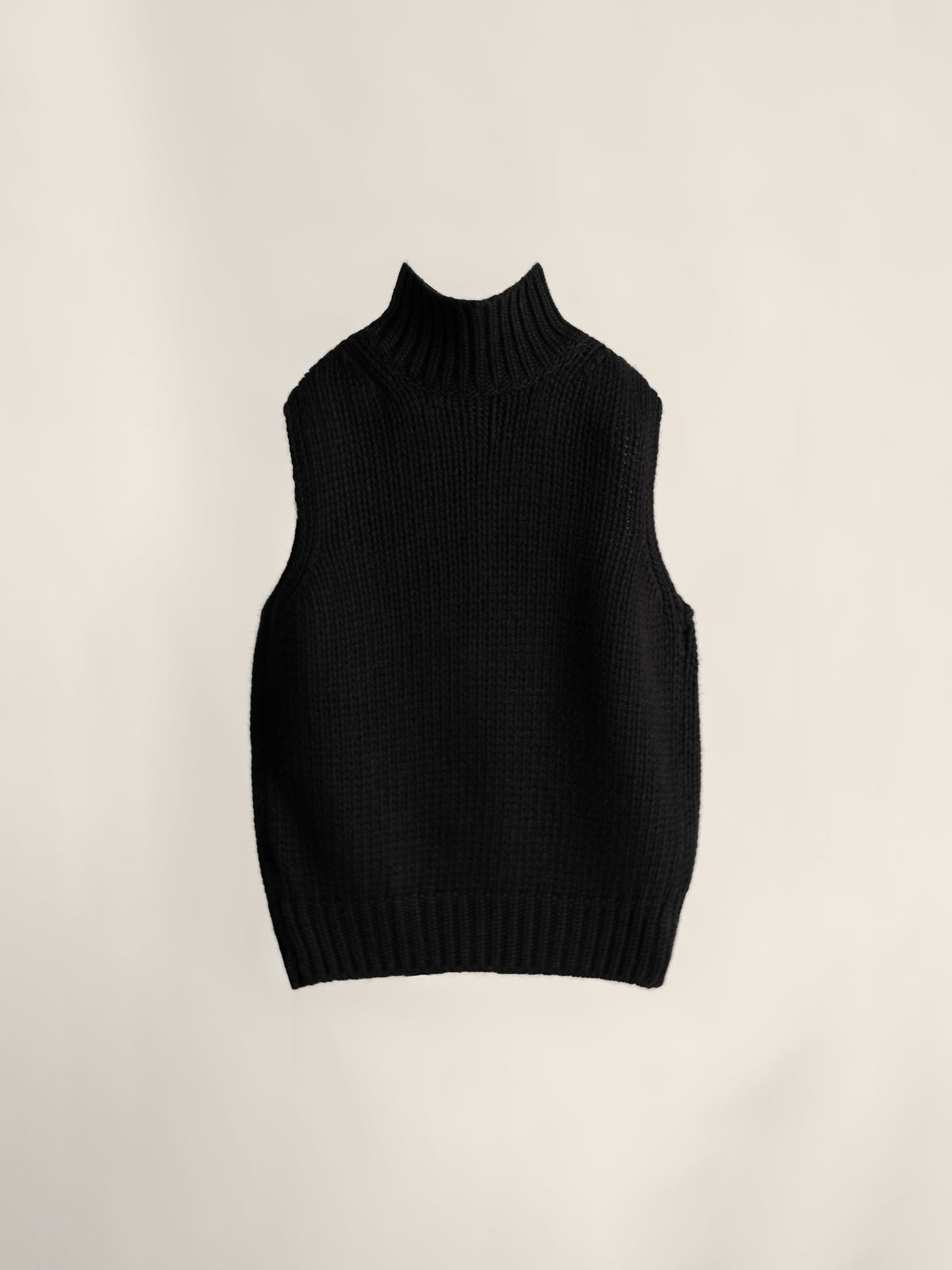 Gilet in Maglia Strutturata di Lana e Cashmere