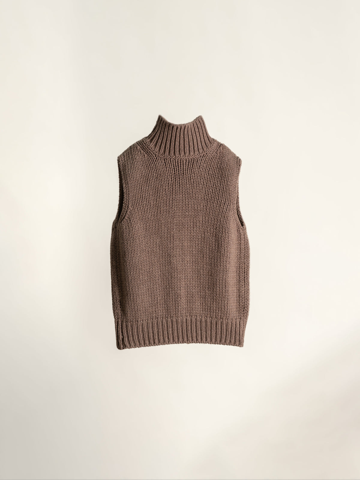 Gilet in Maglia Strutturata di Lana e Cashmere