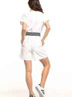 jumpsuit estiva con maniche corte