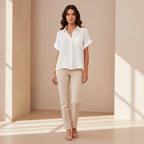 Full Size Button Up Short Sleeve Shirt Plus Size