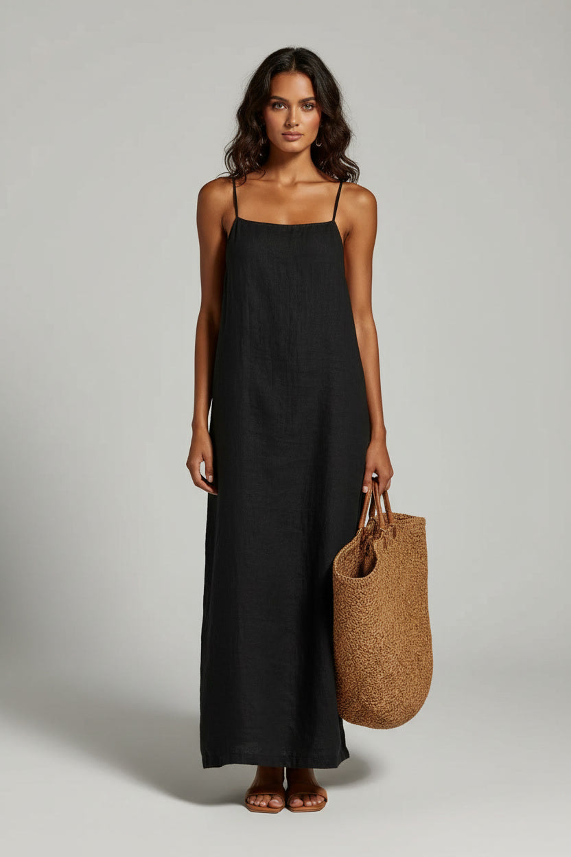 Riviera Linen Maxi Dress