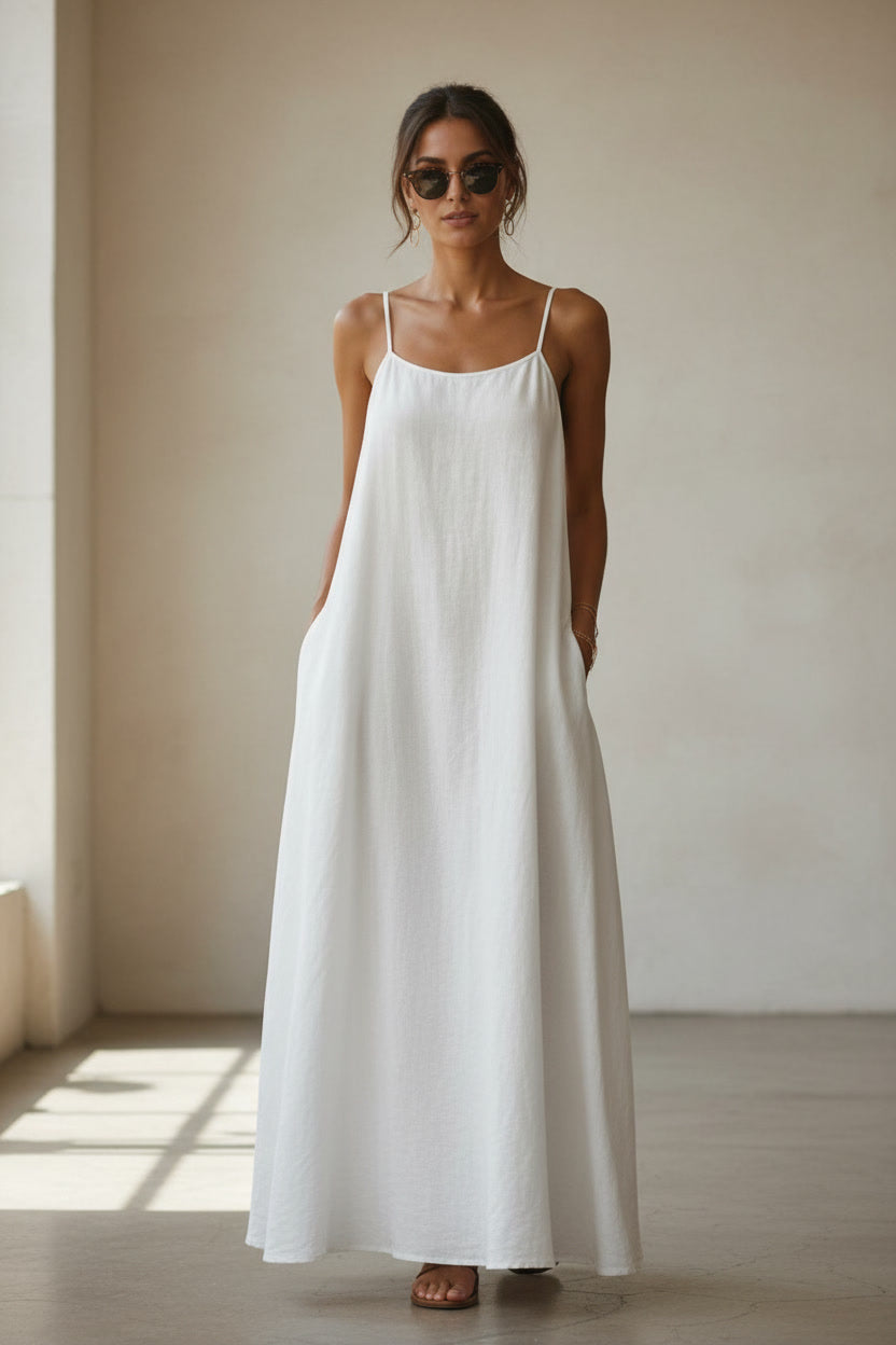 Sleeveless Loose Fit Maxi Dress