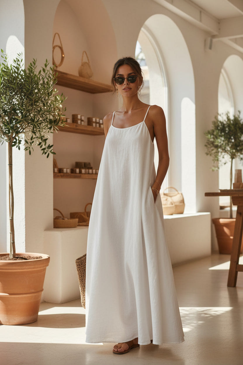 Sleeveless Loose Fit Maxi Dress