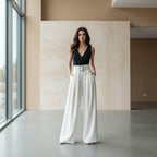Pantaloni Palazzo Donna a Vita Alta