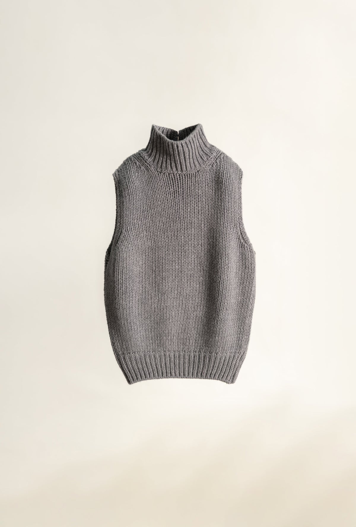 Gilet in Maglia Strutturata di Lana e Cashmere