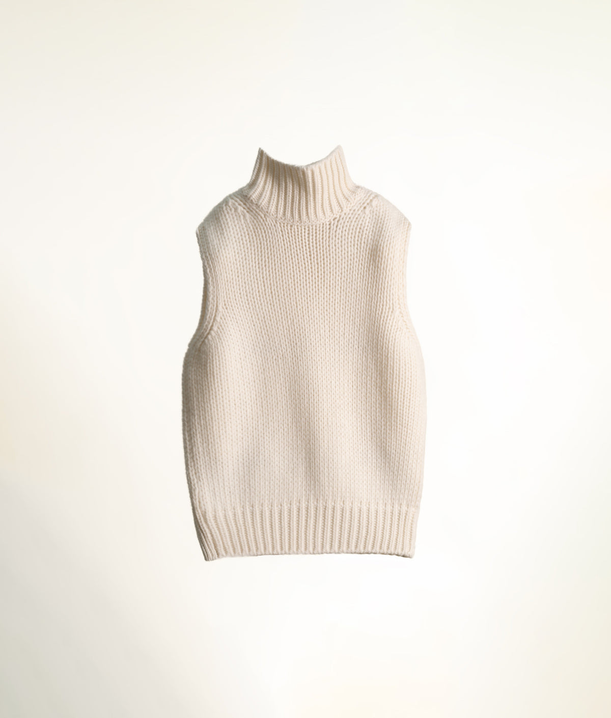 Gilet in Maglia Strutturata di Lana e Cashmere
