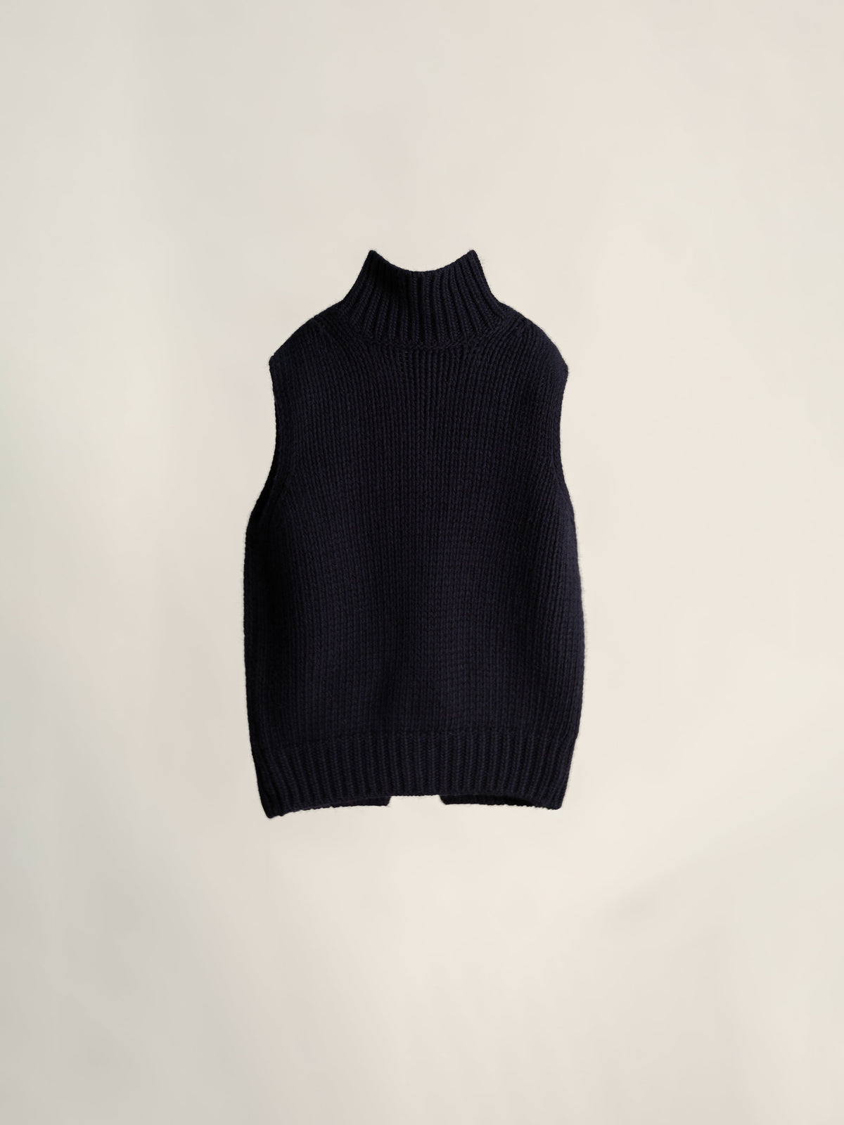 Gilet in Maglia Strutturata di Lana e Cashmere