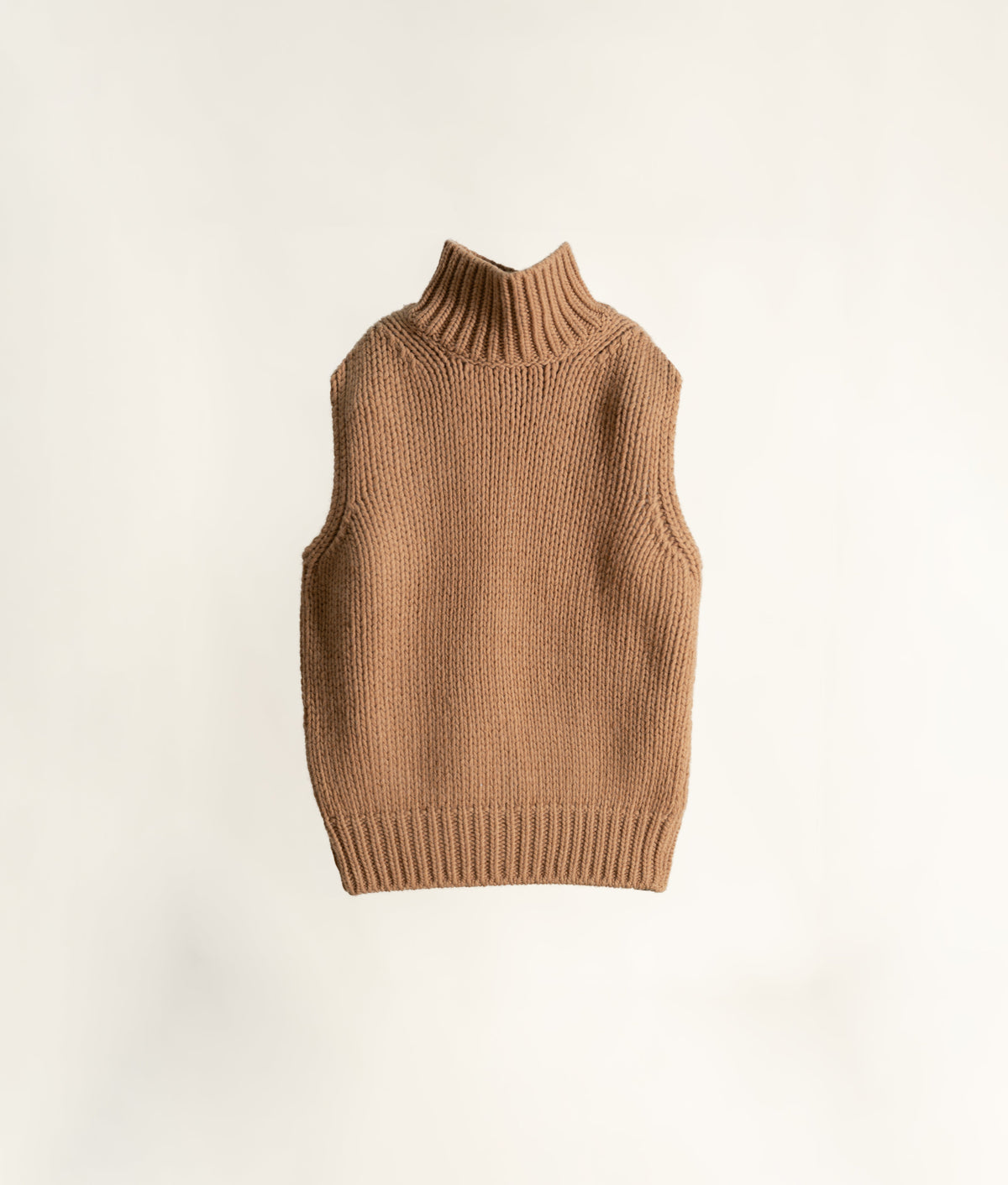 Gilet in Maglia Strutturata di Lana e Cashmere